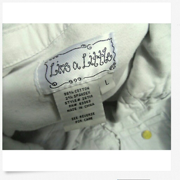 LIVE A LITTLE Ruffled Blazer L Gray Boho DenimCoat - Picture 6 of 6